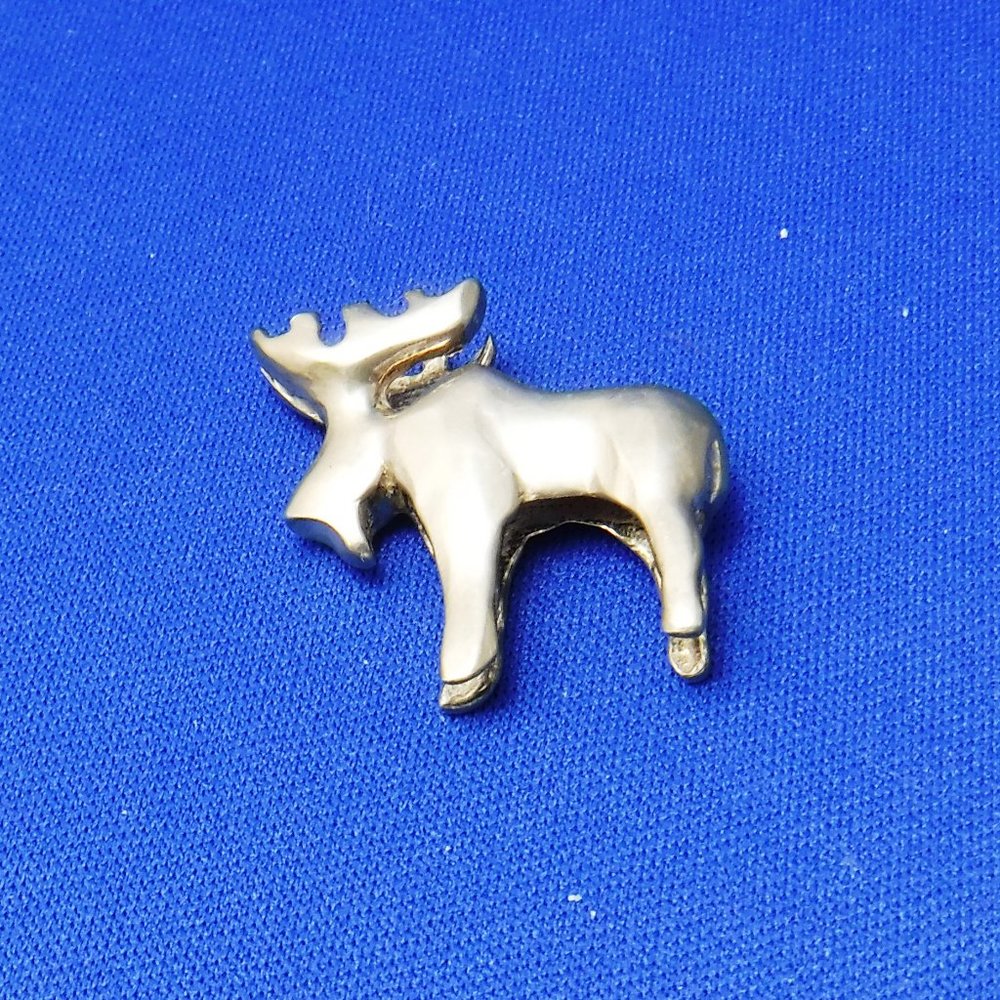 Moose Pendant, Sterling Silver, Handmade, 9 g